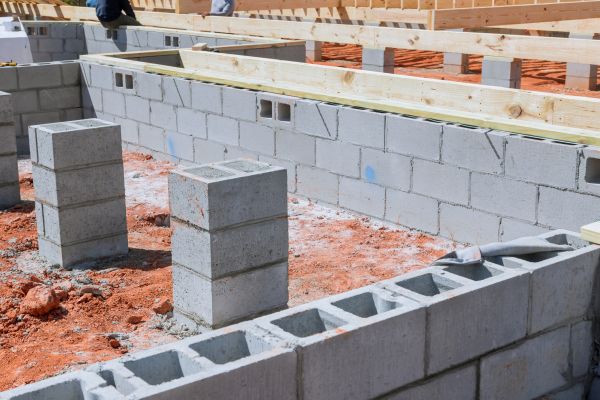 Cement Block Installation in Concord